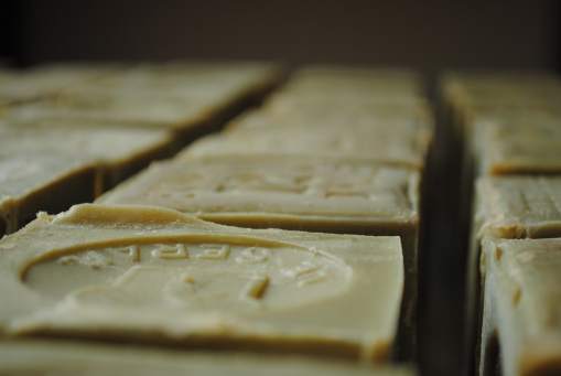 savon de marseille soaps drying